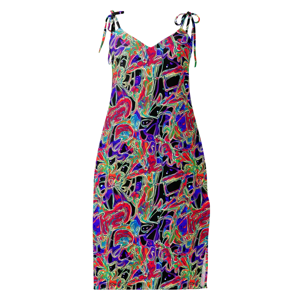 Inkfire Filigree on Slip Dress — Front