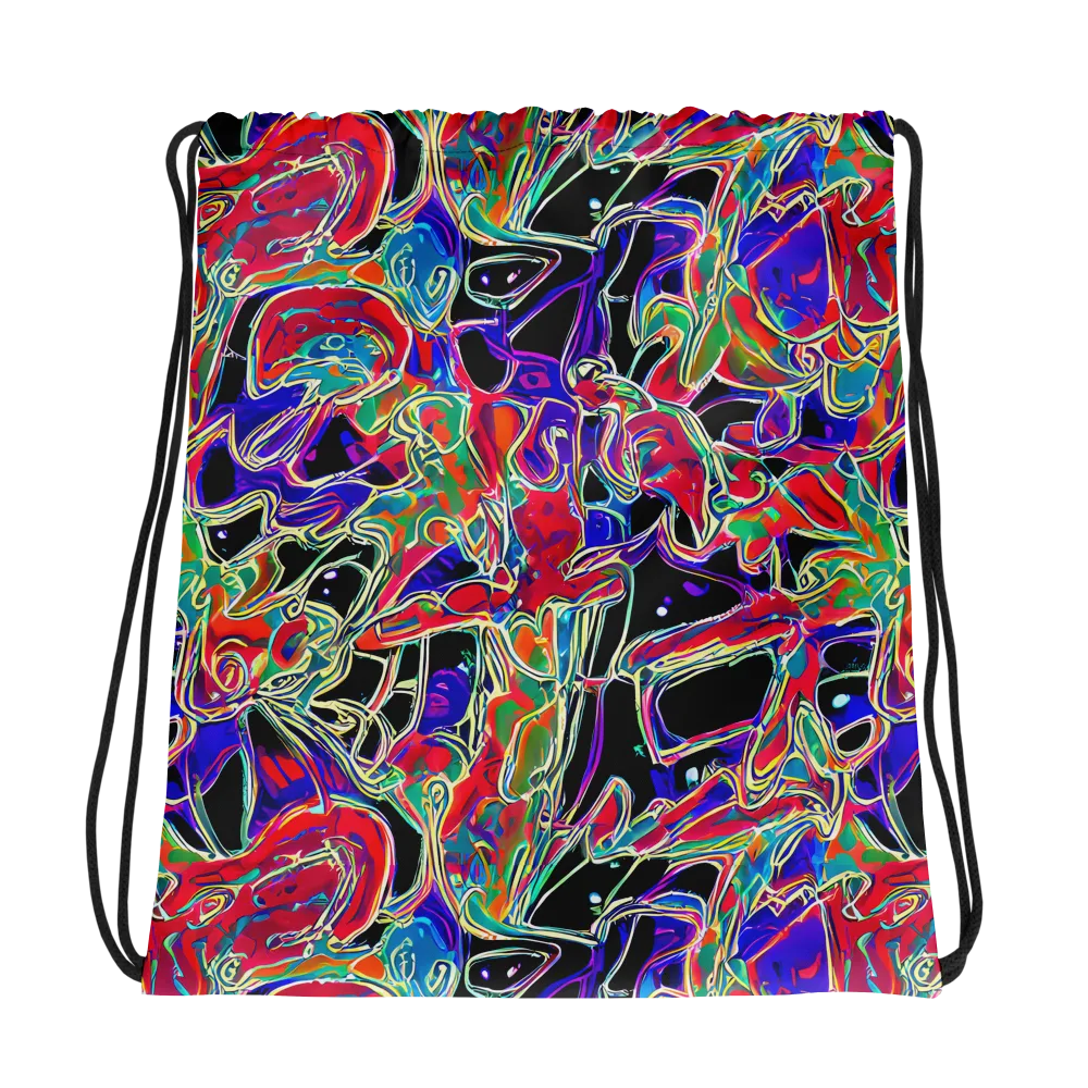 Inkfire Filigree on Drawstring Bag — Photo