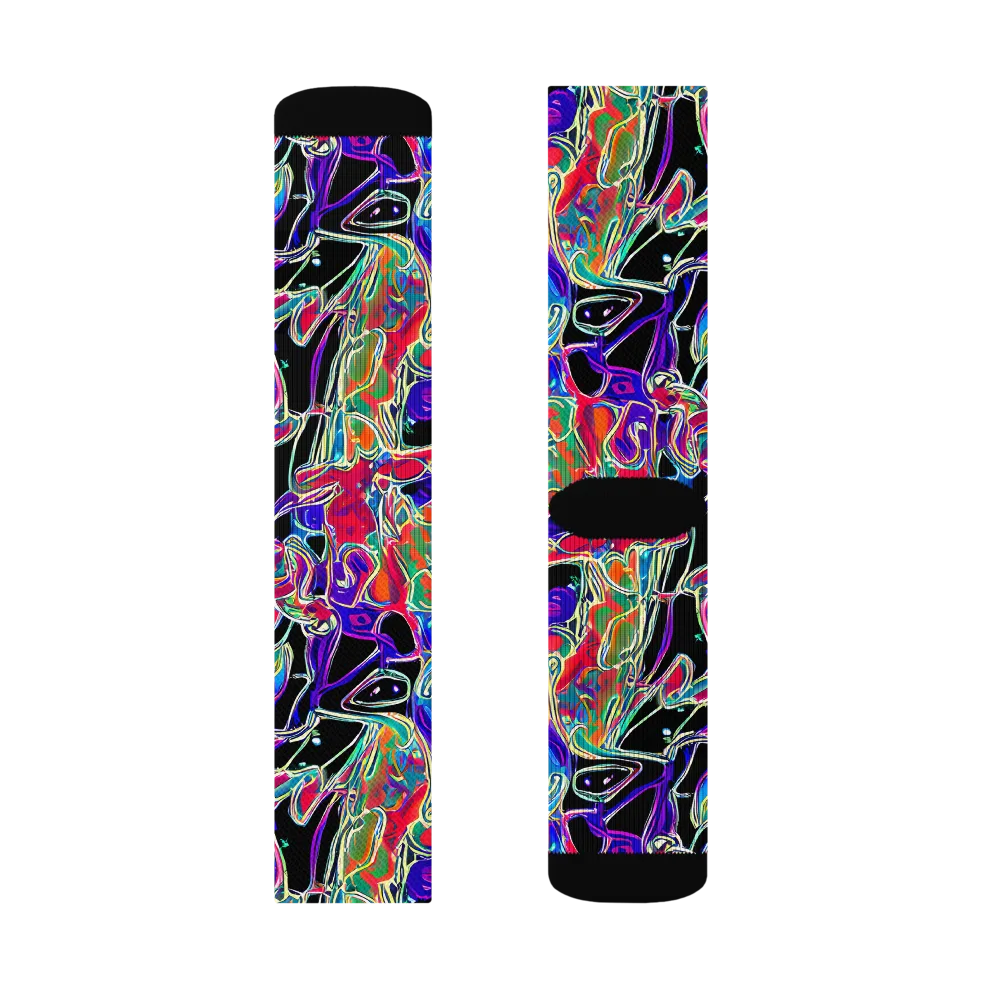 Inkfire Filigree on Socks — Right Sock