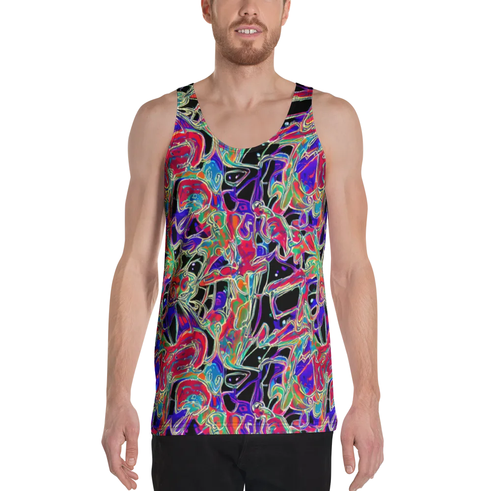 Inkfire Filigree on Men's Tank Top — Front