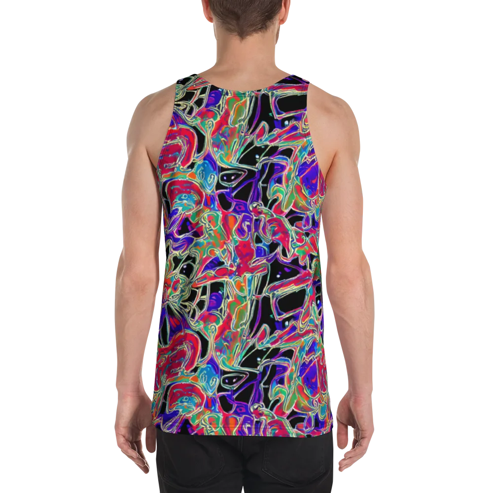 Inkfire Filigree on Men's Tank Top — Back