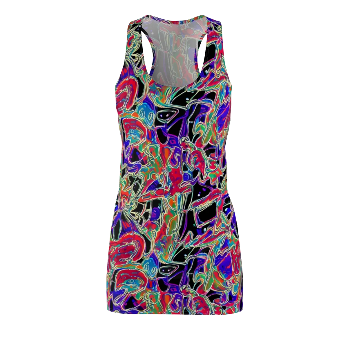 Inkfire Filigree on Racerback Dress — Front
