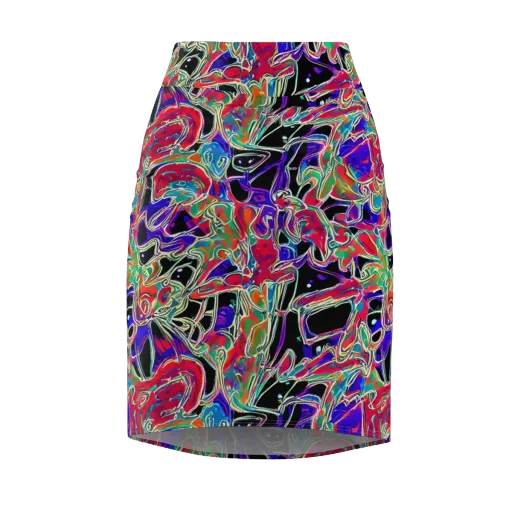 Inkfire Filigree on a Pencil Skirt