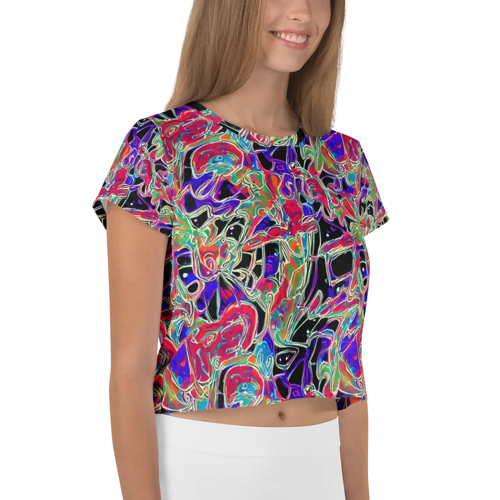 Inkfire Filigree on Crop Tee — Right