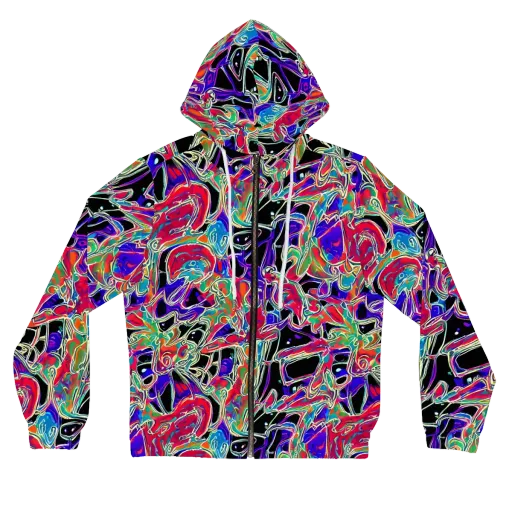 Inkfire Filigree on a Women's Full-Zip Hoodie