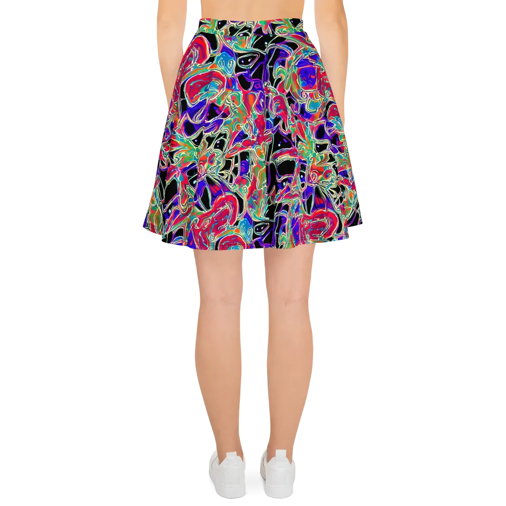 Inkfire Filigree on Skater Skirt — Back