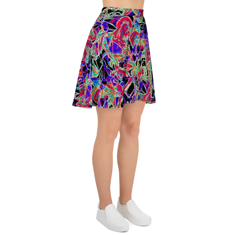 Inkfire Filigree on Skater Skirt — Right