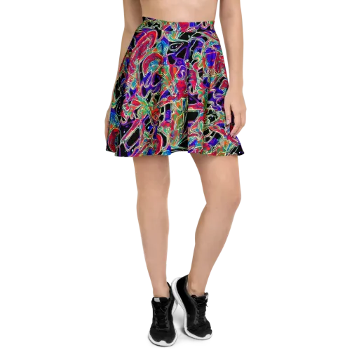 Inkfire Filigree on a Skater Skirt