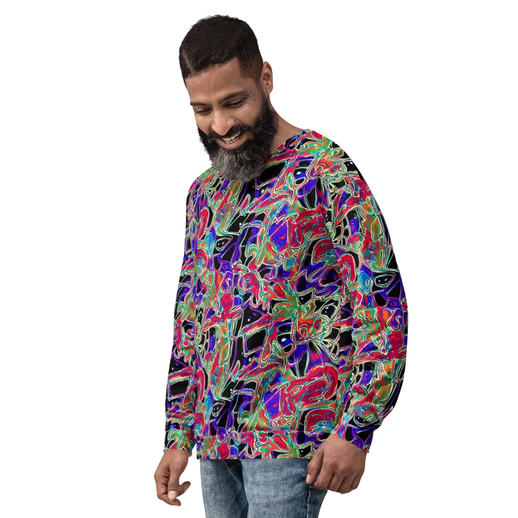 Inkfire Filigree on Sweatshirt — Left Front