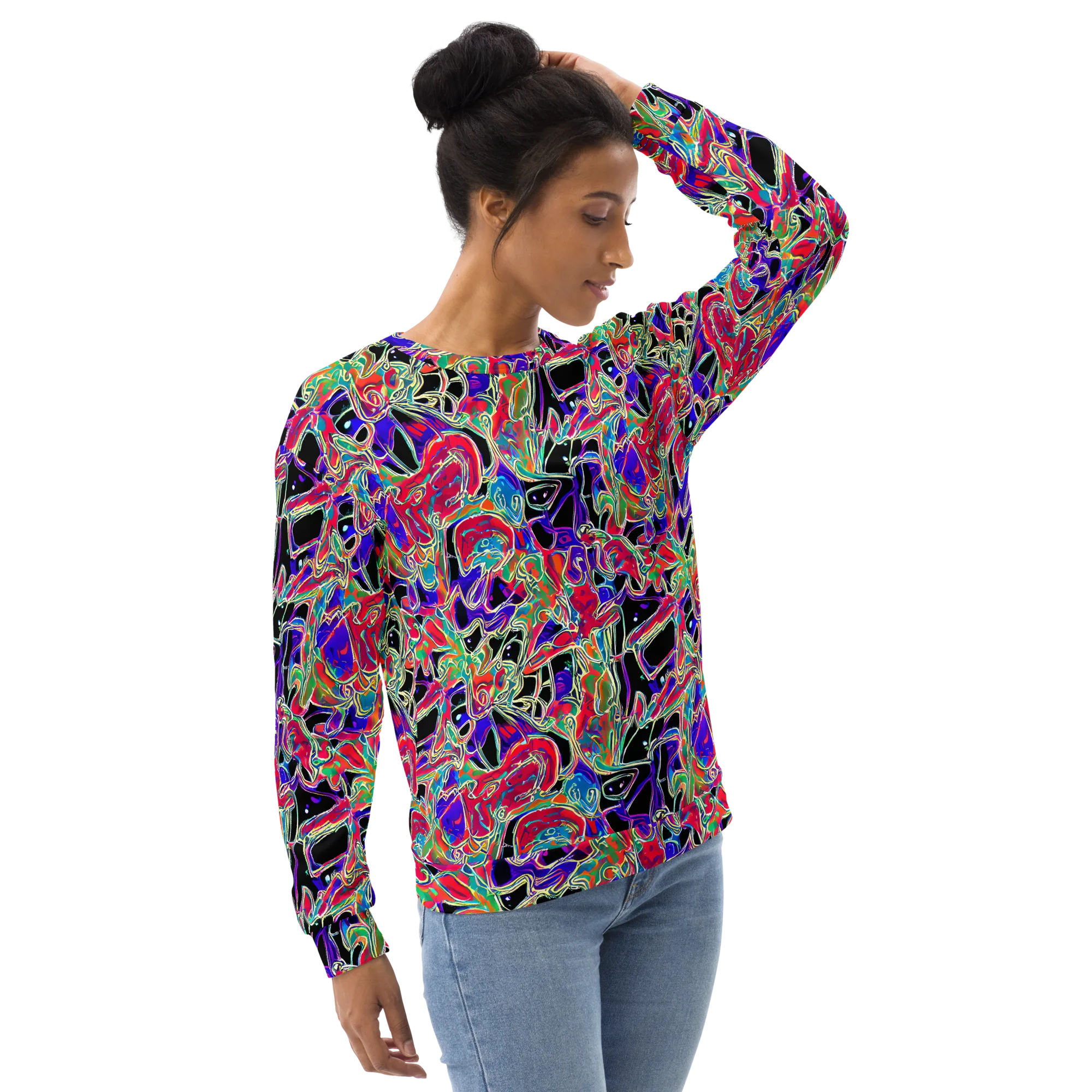 Inkfire Filigree on Sweatshirt — Right Front