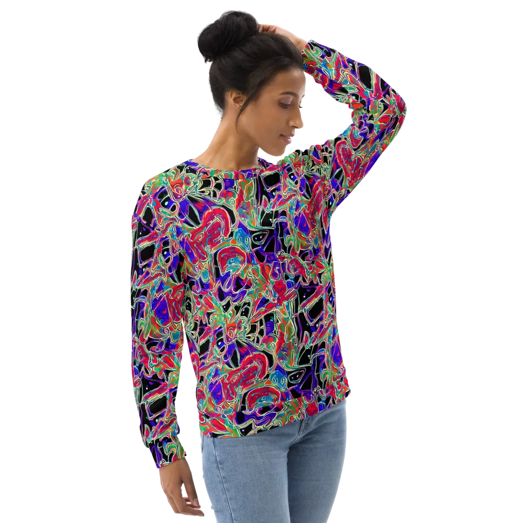 Inkfire Filigree on Sweatshirt — Right Front