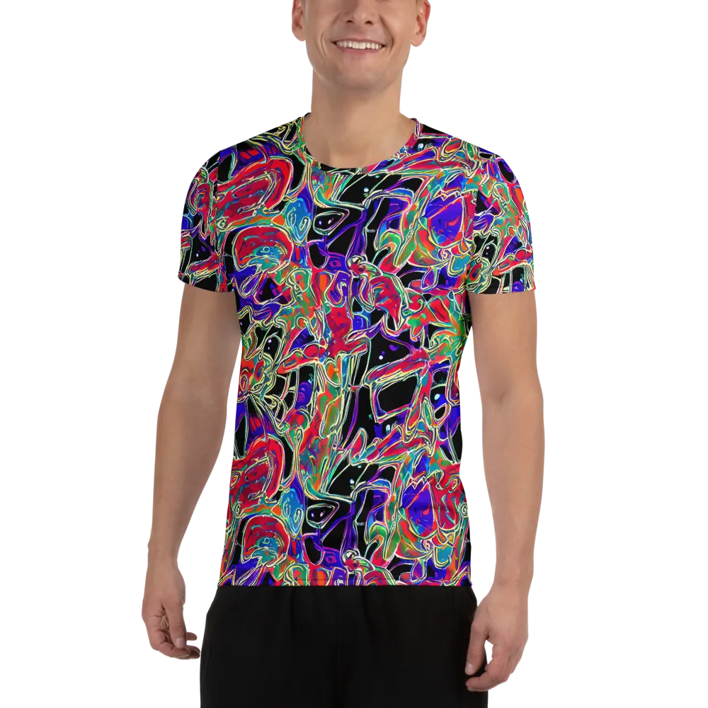 Inkfire Filigree on Men's Athletic T-Shirt — Front