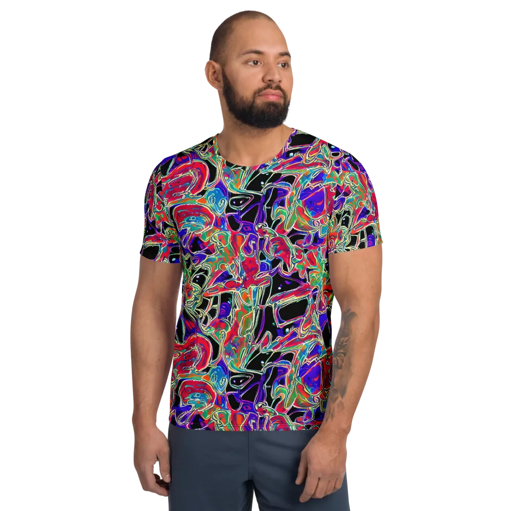 Inkfire Filigree on Men's Athletic T-Shirt — Front