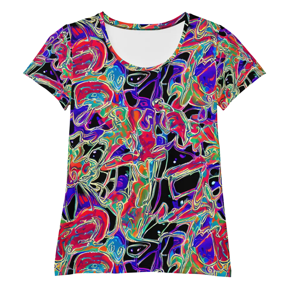 Inkfire Filigree on Women's Athletic T-Shirt — Front