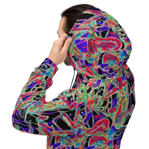 Inkfire Filigree on a Hoodie