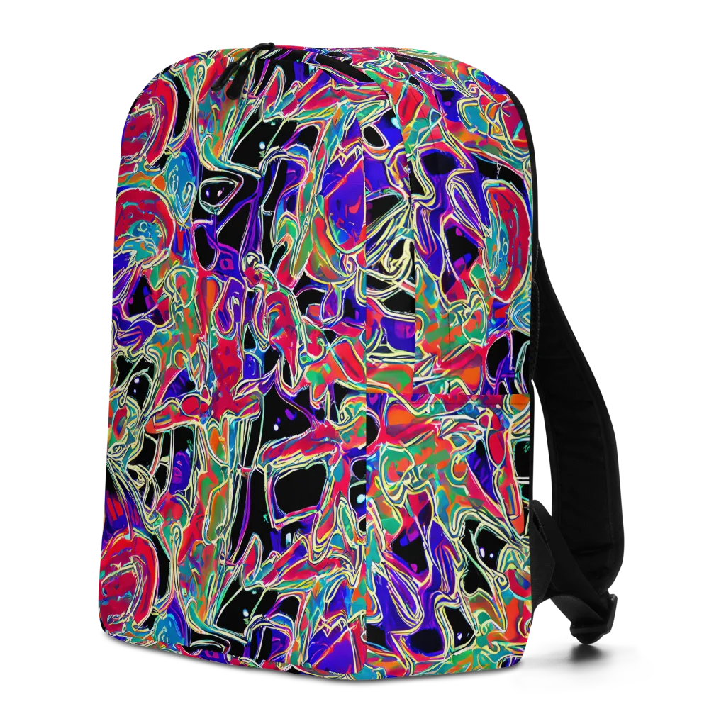 Inkfire Filigree on Minimalist Backpack — Left