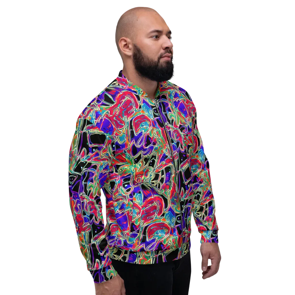 Inkfire Filigree on Bomber Jacket — Right