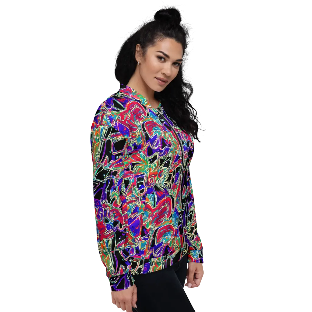 Inkfire Filigree on Bomber Jacket — Right