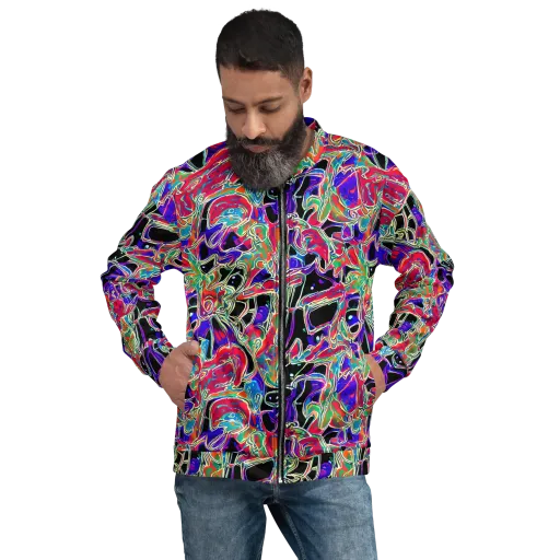 Inkfire Filigree on a Bomber Jacket