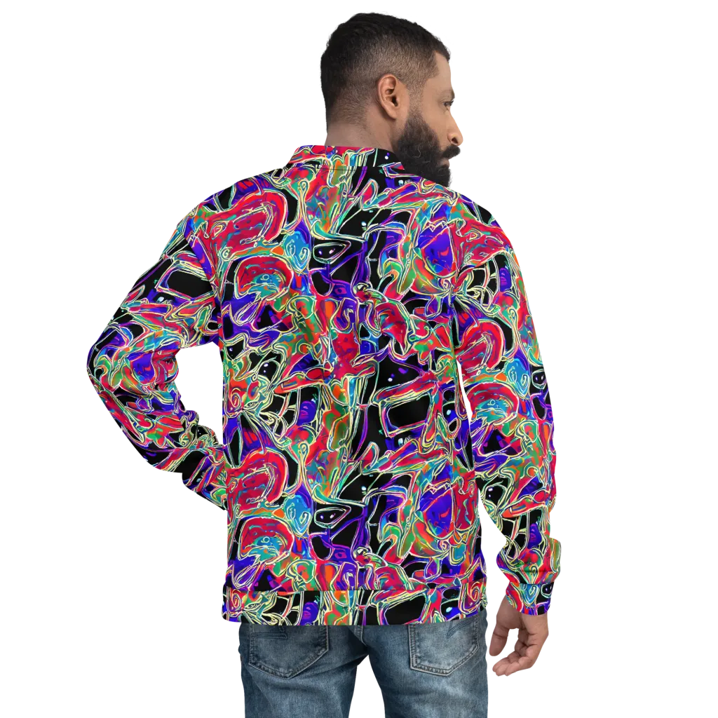 Inkfire Filigree on Bomber Jacket — Back