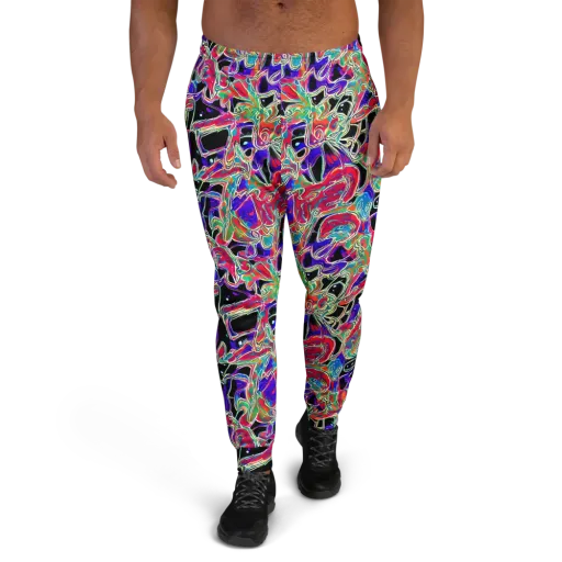 Inkfire Filigree on a Men's Joggers