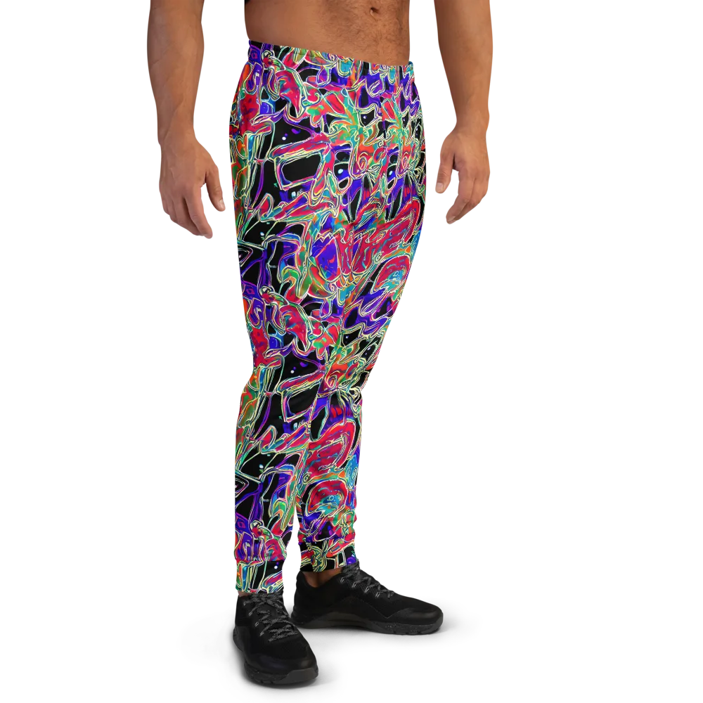 Inkfire Filigree on Men's Joggers — Right