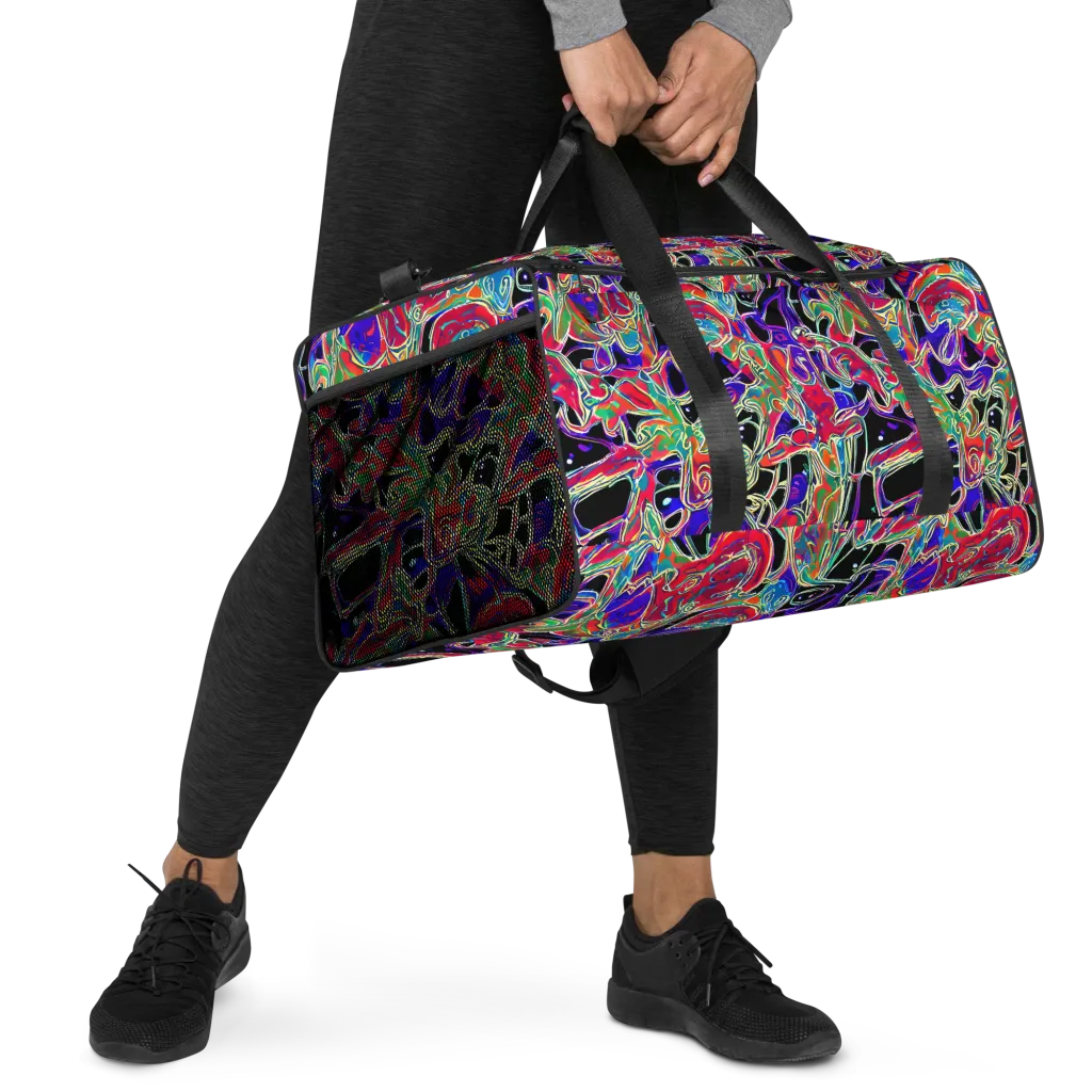 Inkfire Filigree on Duffle Bag — Right Front