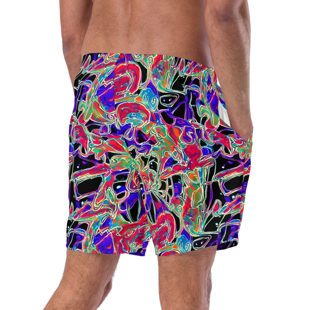 Inkfire Filigree on Swim Trunks — Right Back