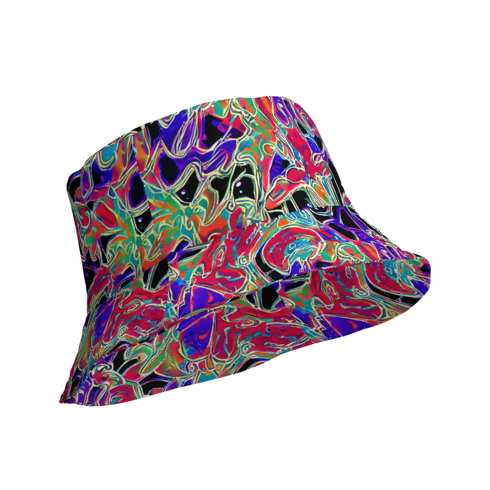 Inkfire Filigree on Reversible Bucket Hat — Product details Outside