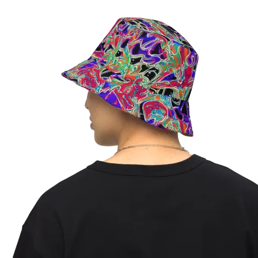 Inkfire Filigree on a Reversible Bucket Hat