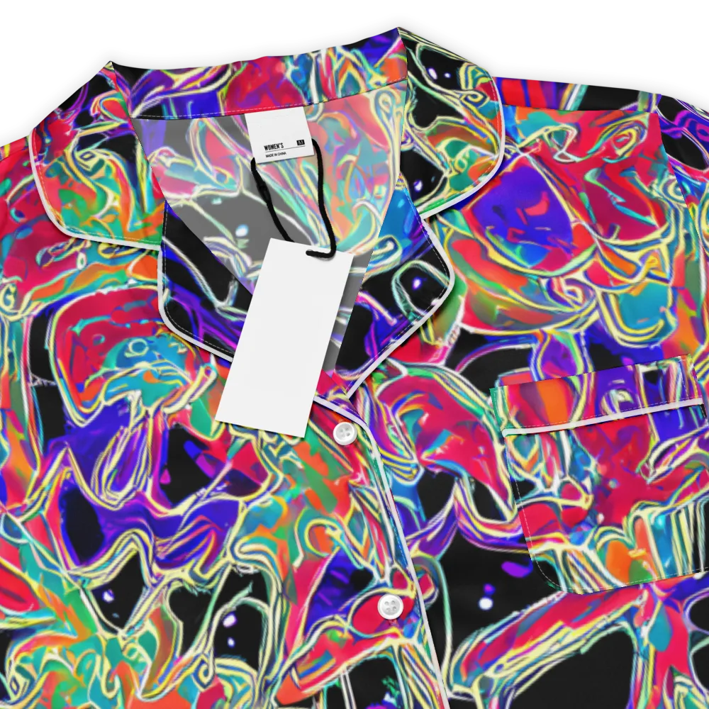 Inkfire Filigree on Women's Short Sleeve Pajama Top — Product details