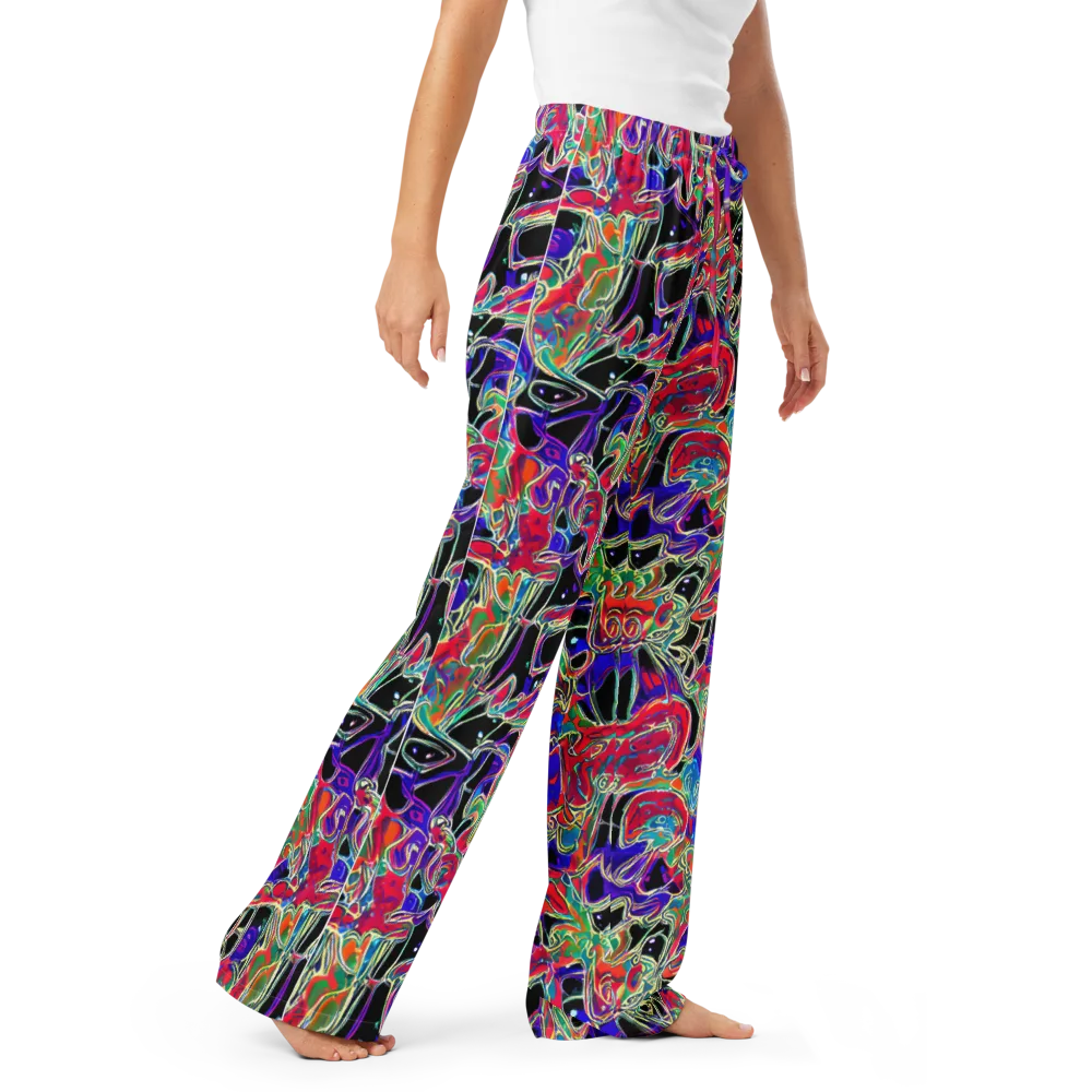 Inkfire Filigree on Women's Pajama Pants — Right Front