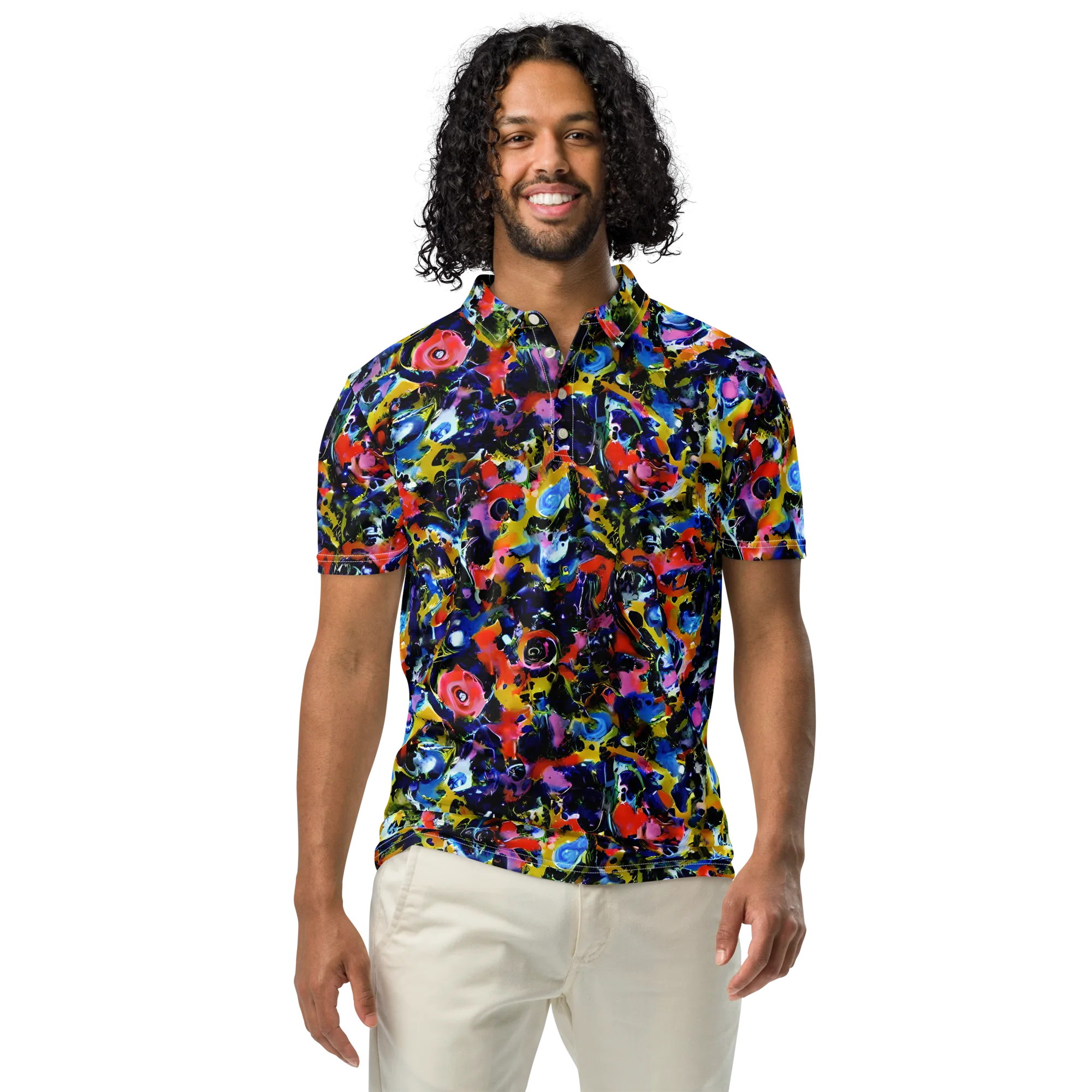 Vivid Disorder on Men's Slim Fit Polo Shirt — Front