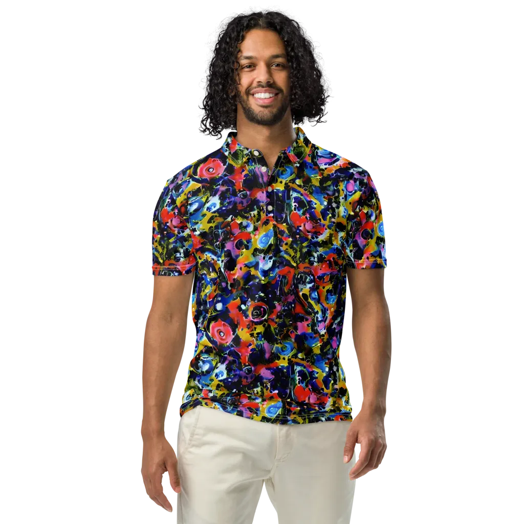 Vivid Disorder on Men's Slim Fit Polo Shirt — Front