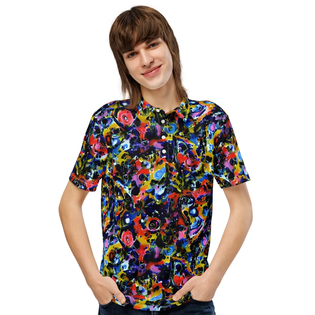 Vivid Disorder on Men's Slim Fit Polo Shirt — Front
