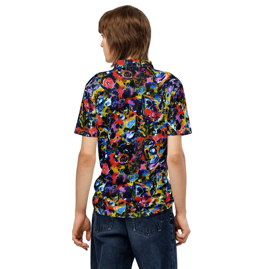 Vivid Disorder on Men's Slim Fit Polo Shirt — Back