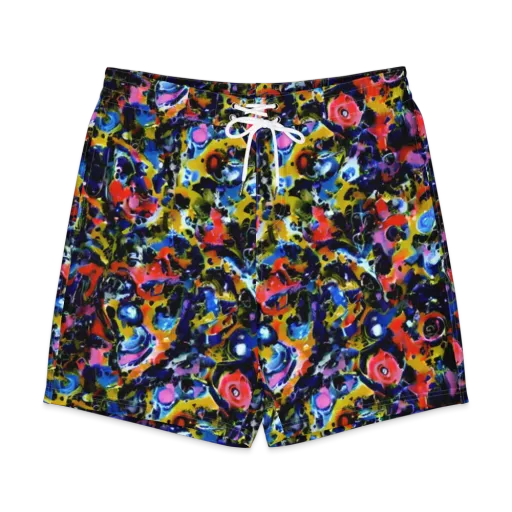 Vivid Disorder on a Men's Board Shorts
