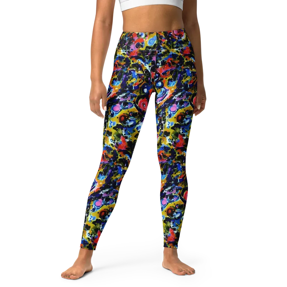 Vivid Disorder on Yoga Leggings — Front