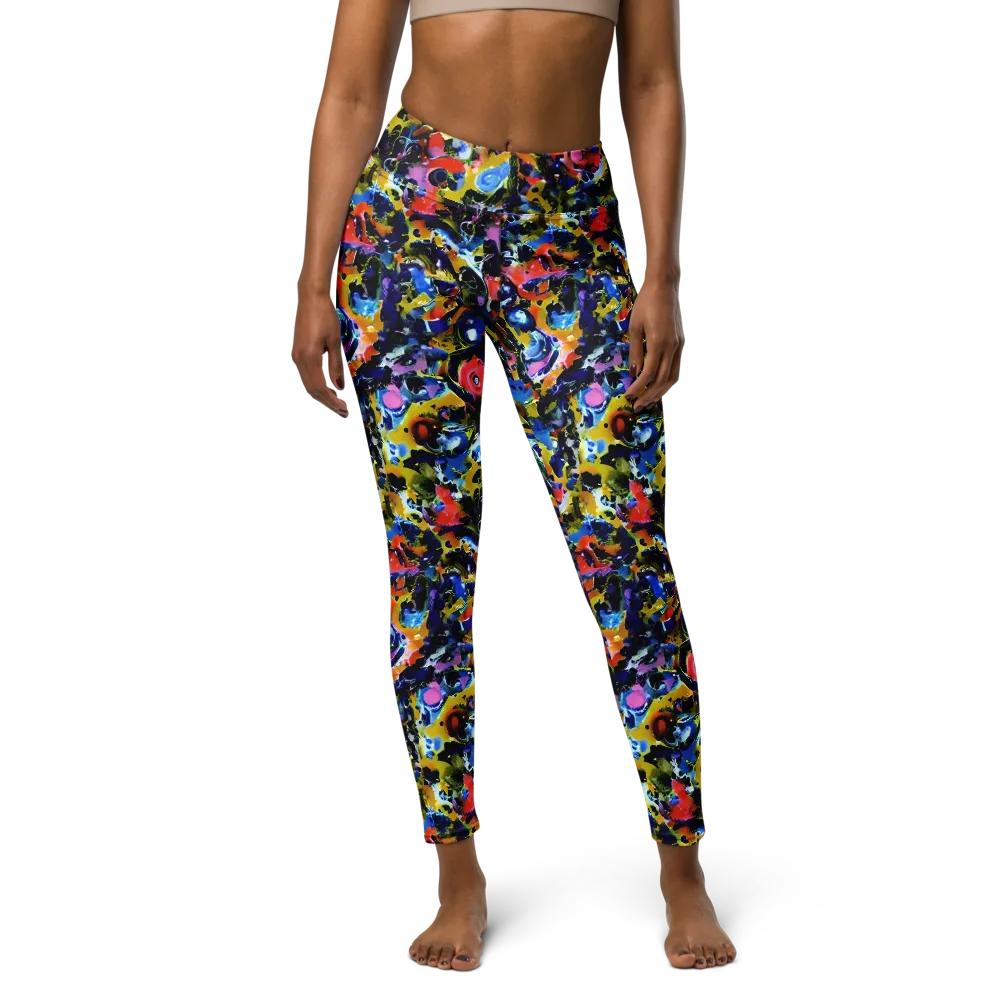 Vivid Disorder on Yoga Leggings — Front