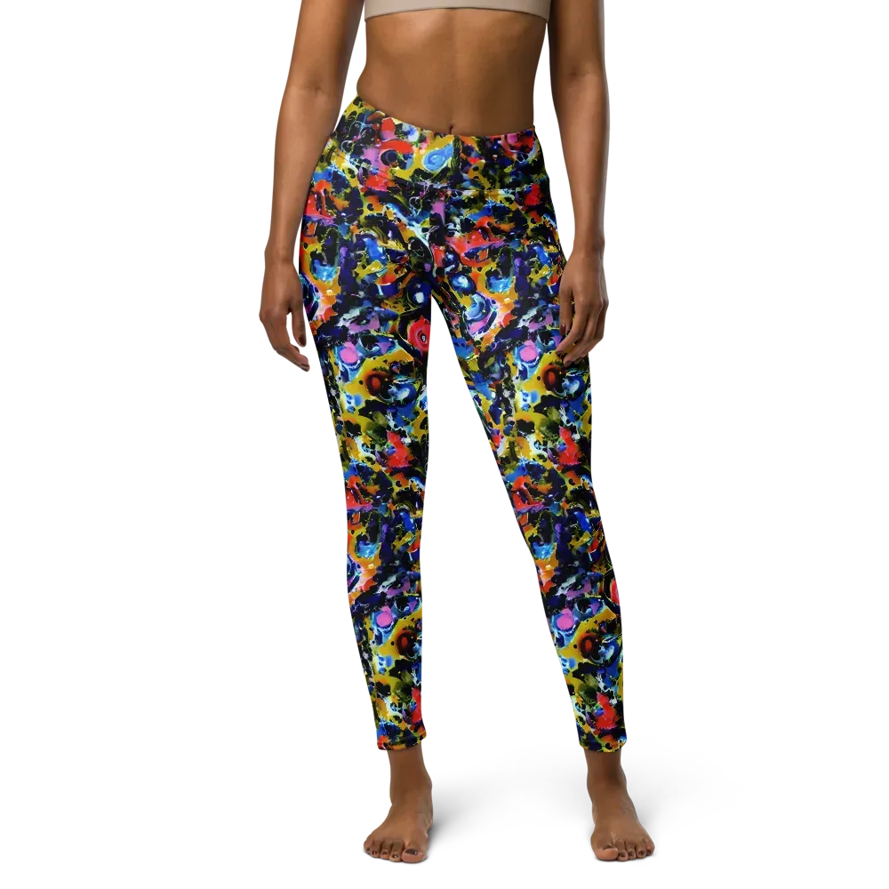 Vivid Disorder on Yoga Leggings — Front