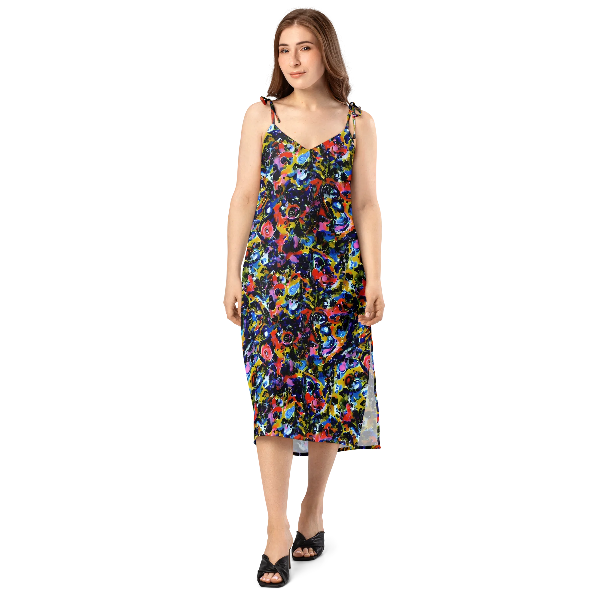 Vivid Disorder on Slip Dress — Front