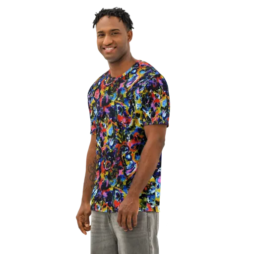 Vivid Disorder on a Men's Cotton Crew Neck T-Shirt