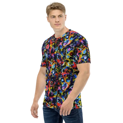 Vivid Disorder on a Men's Crew Neck T-Shirt