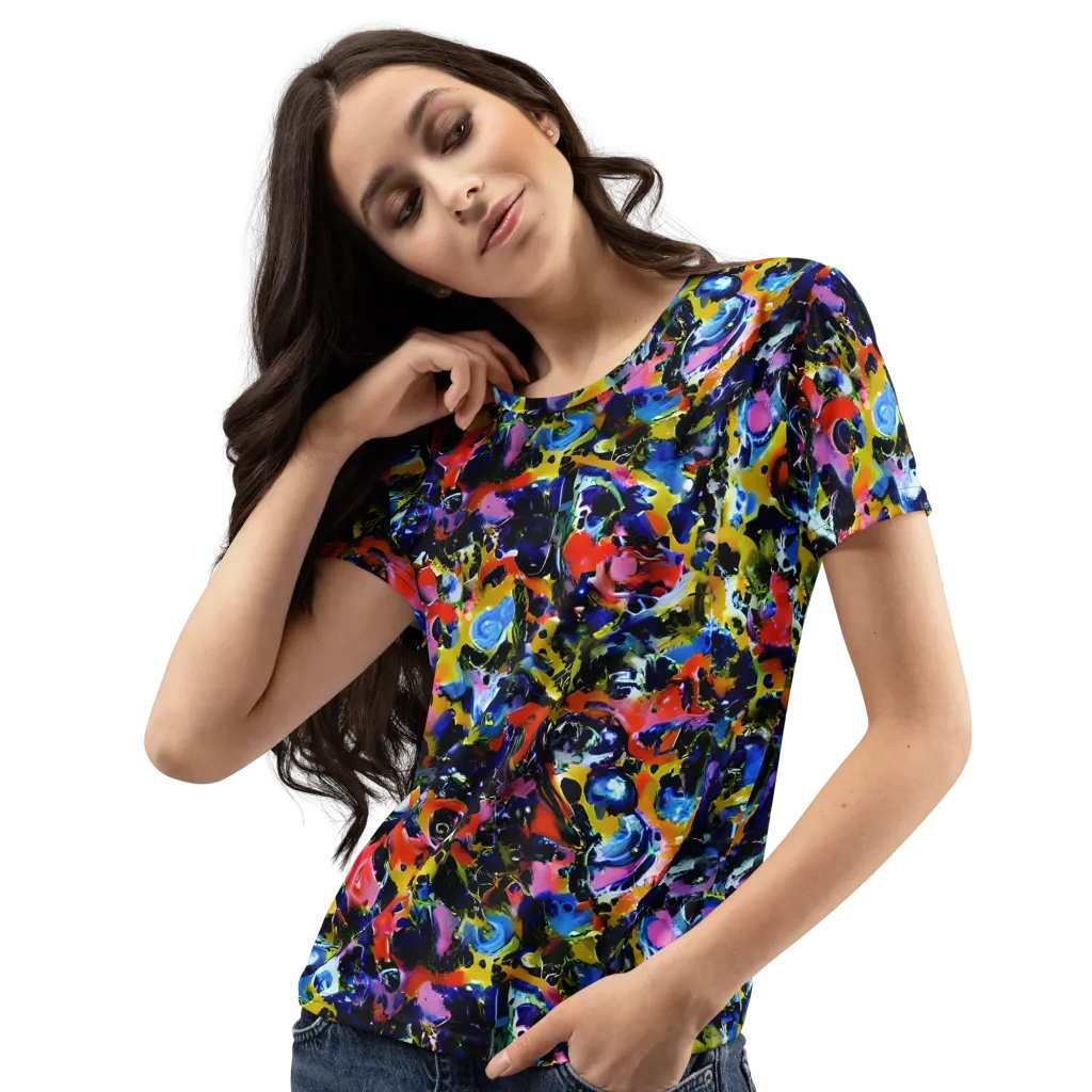 Vivid Disorder on Women's Crew Neck T-Shirt — Left Front