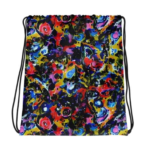 Vivid Disorder on a Drawstring Bag