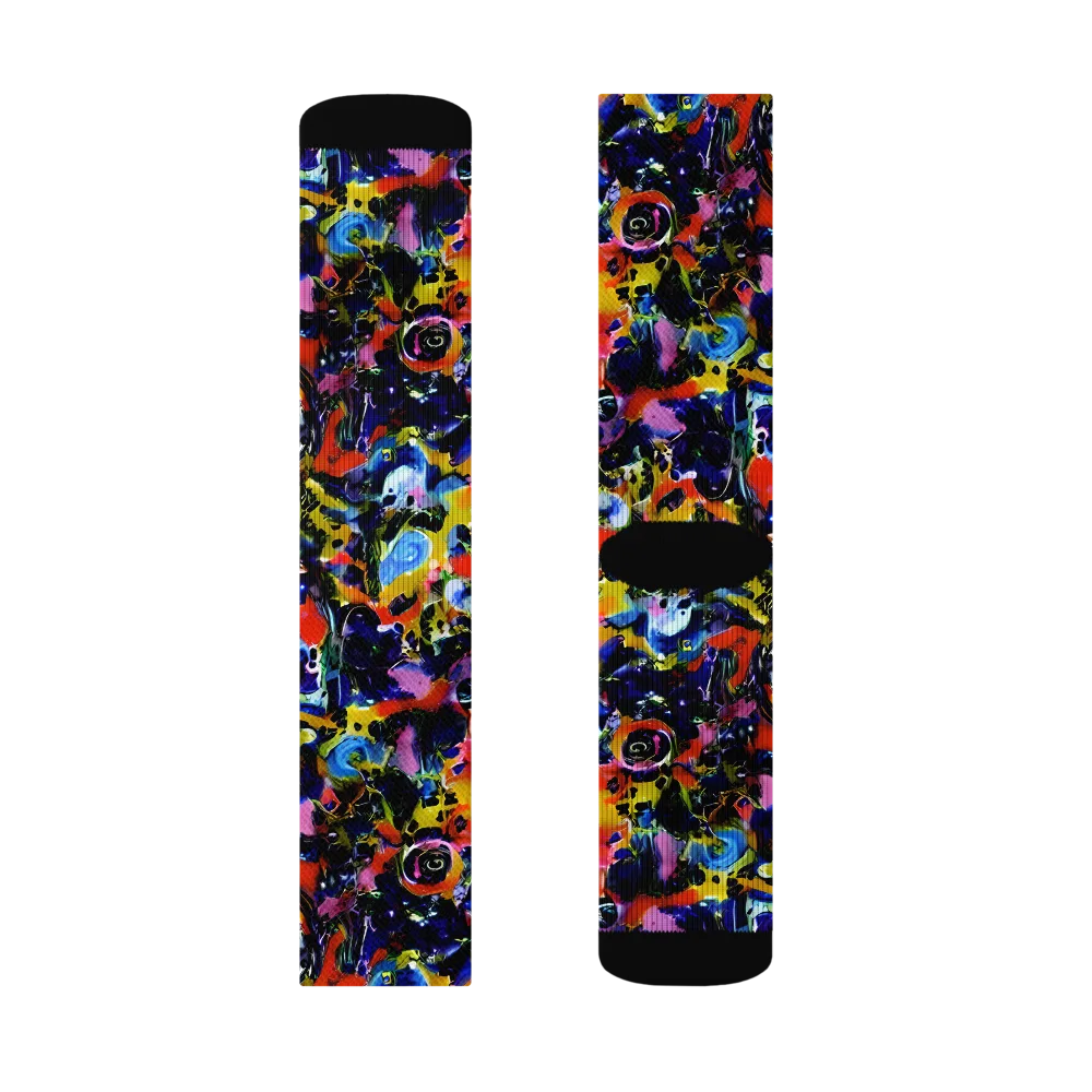 Vivid Disorder on Socks — Left Sock
