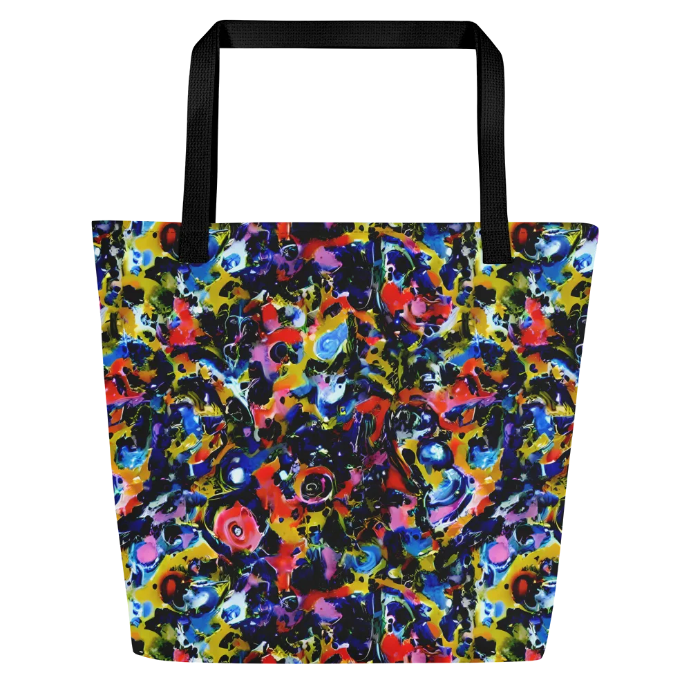 Vivid Disorder on Large Tote Bag W/ Pocket — Front