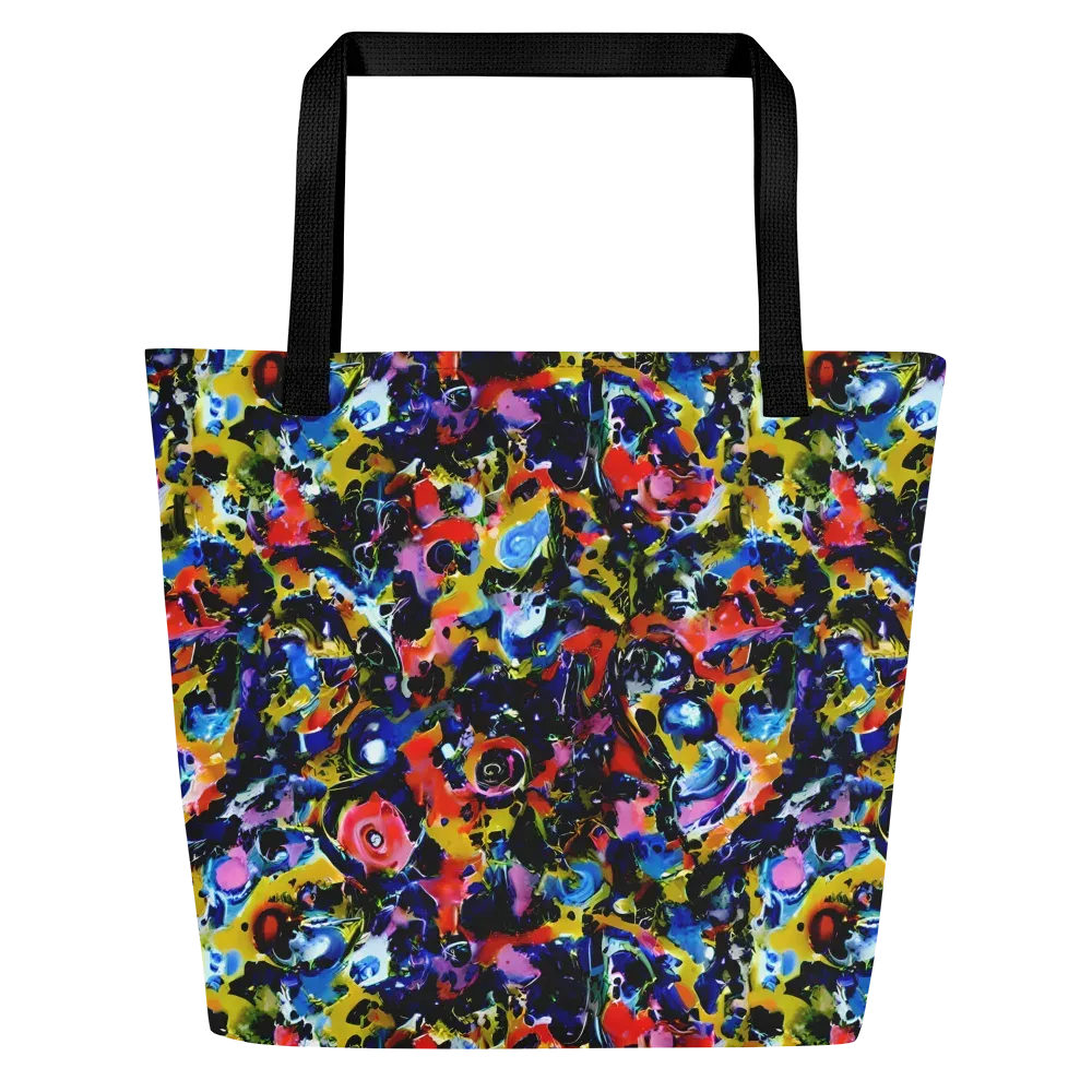 Vivid Disorder on Large Tote Bag W/ Pocket — Front