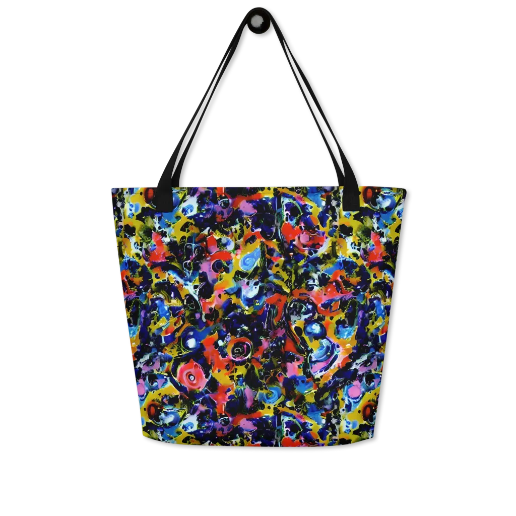 Vivid Disorder on Large Tote Bag W/ Pocket — Front