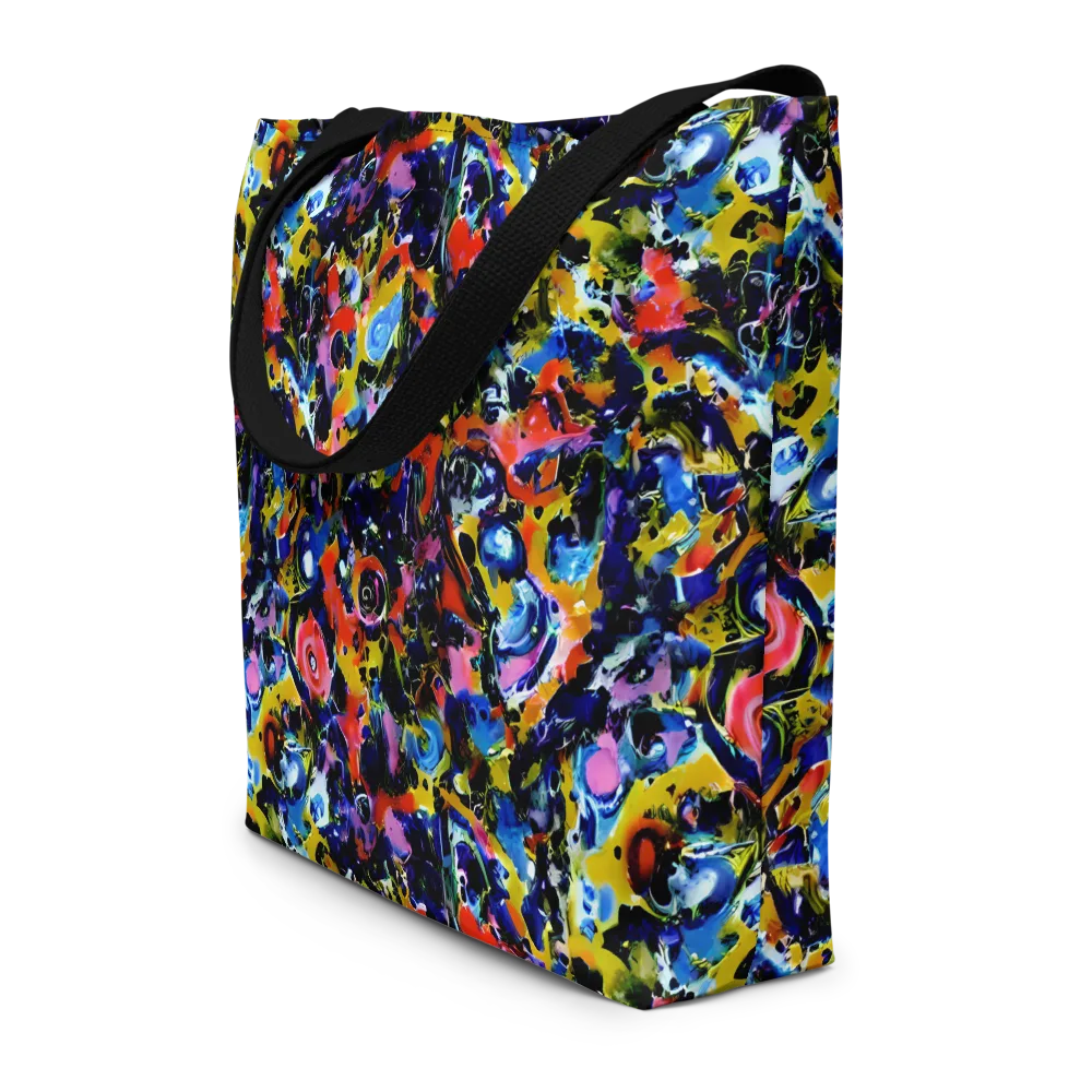 Vivid Disorder on Large Tote Bag W/ Pocket — Front